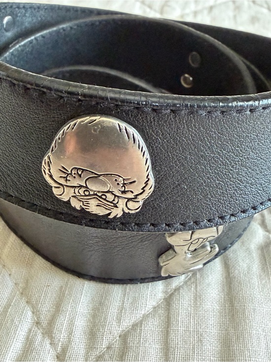 Vintage 1992 Warner Bros Looney Tunes Leather Belt Size 34 main image 5